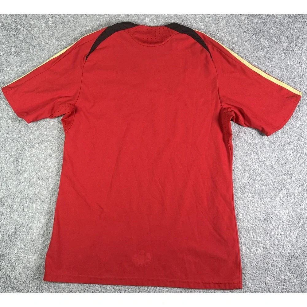 Germany 2008 Away Football Soccer Jersey ADIDAS Clima360 Mens S Red Black